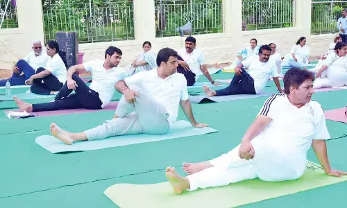Collector explains importance of yoga for physical and mental well-being