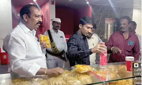 RDO Mahesh conducts surprise inspection of theatres in Dharmavaram