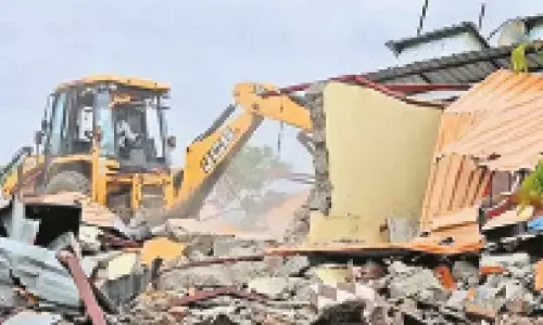 Bulldozers raze illegal ashram of arrested self-styled seer