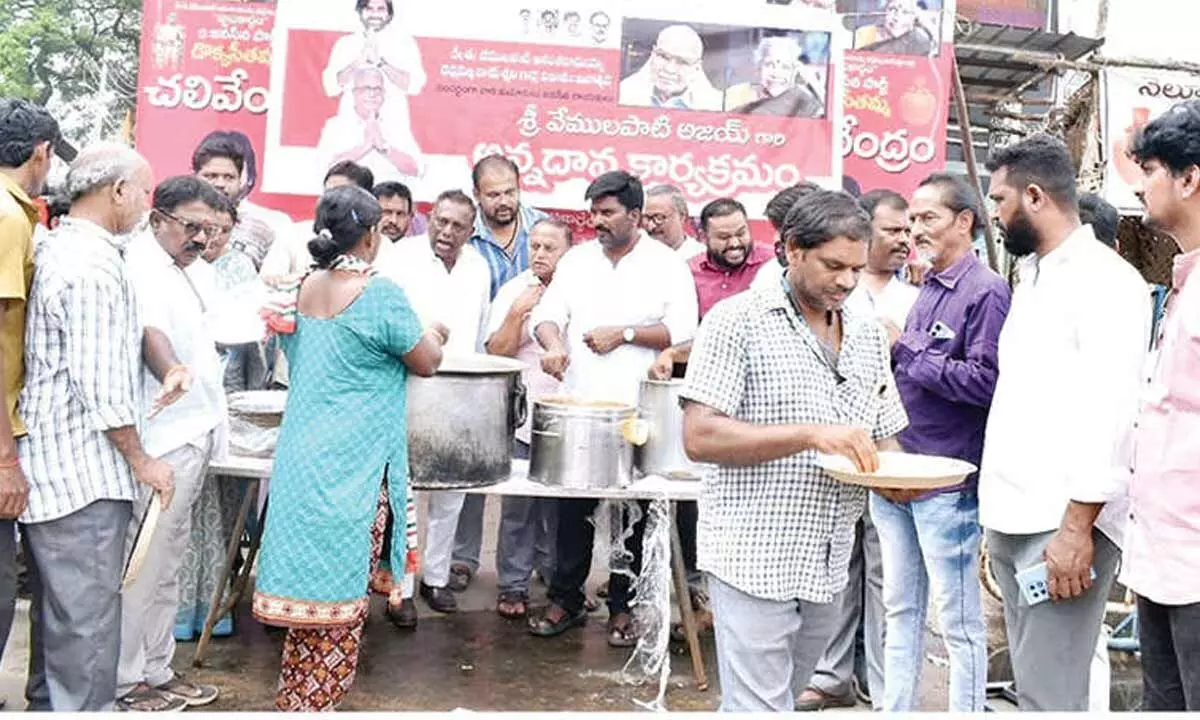 JSP organises free food distribution event JSP organises free food distribution event