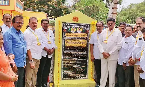 Foundation laid for bridge construction on Boggeru stream