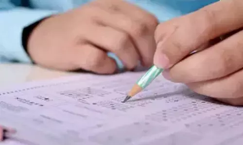 Constable posts written exam held; SP inspects centres