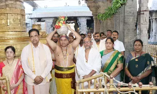 Special Sahasra Kalasabhishekam performed at Tirumala