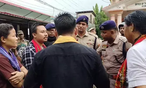 Tripura: TMP holds protests seeking action against the official for not meeting the party chief