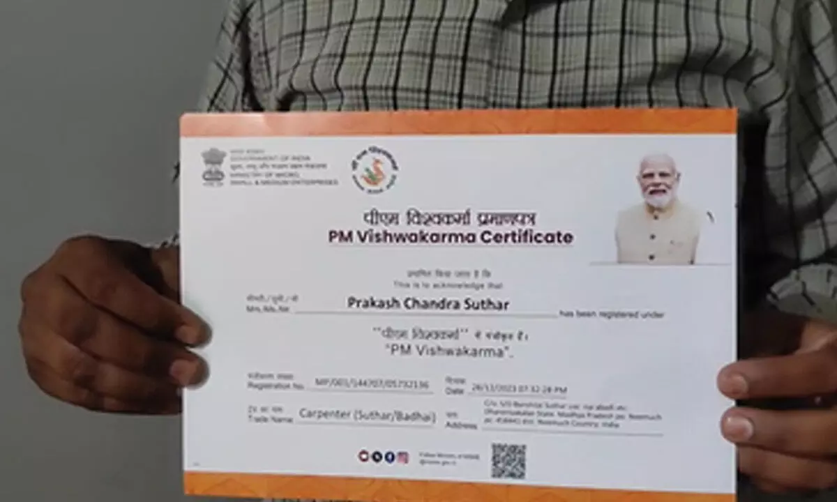 MP: Neemuch youth becoming self-reliant with PM Vishwakarma Yojana MP: Neemuch youth becoming self-reliant with PM Vishwakarma Yojana