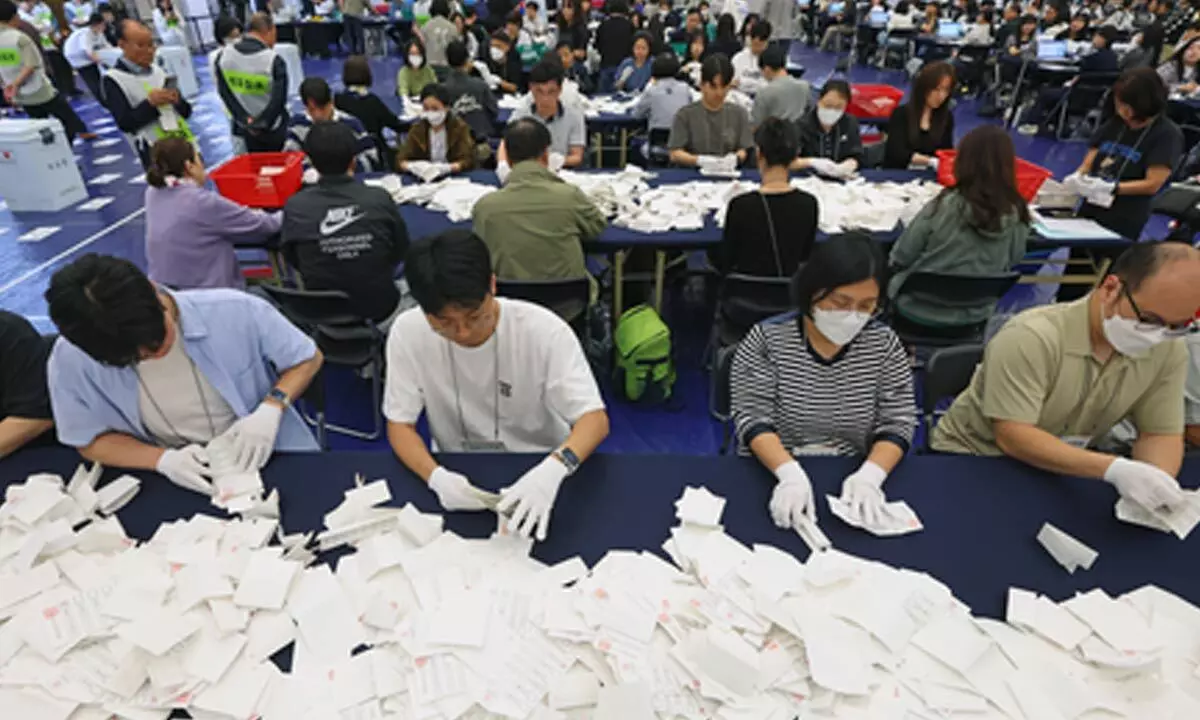 South Korea: Vote counting for presidential election begins, DPs Lee projected to win presidency South Korea: Vote counting for presidential election begins, DPs Lee projected to win presidency