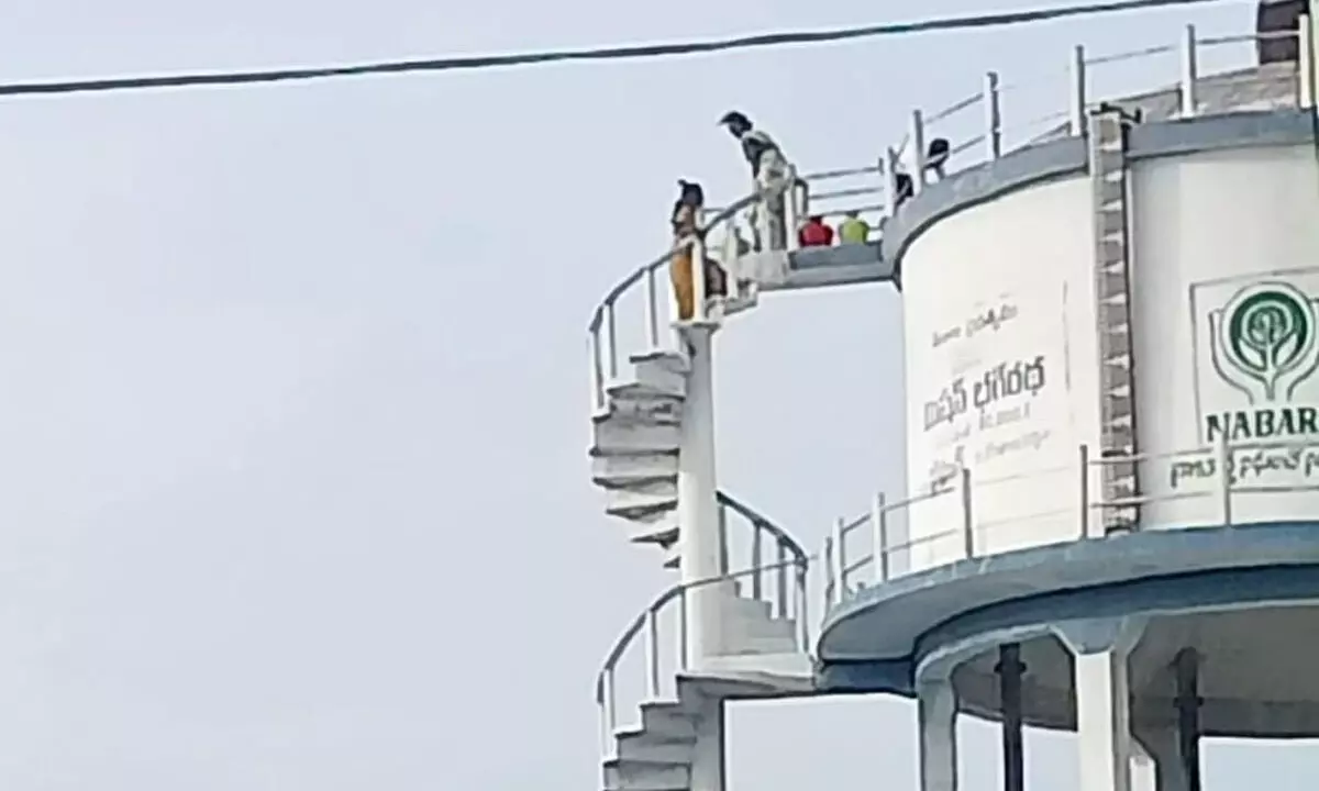 Climbing for Survival: Villagers Risk Lives for a Sip of Water Climbing for Survival: Villagers Risk Lives for a Sip of Water