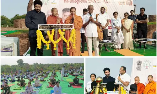 Yoga Andhra event held successfully in Srikakulam with 7,000 participants