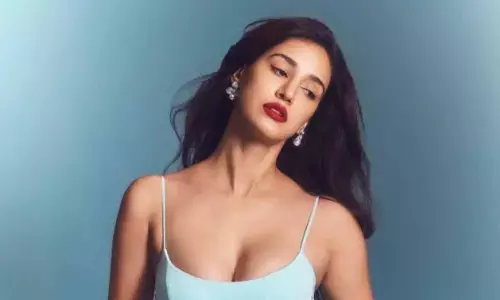 Disha Patani stuns in soft blue elegance