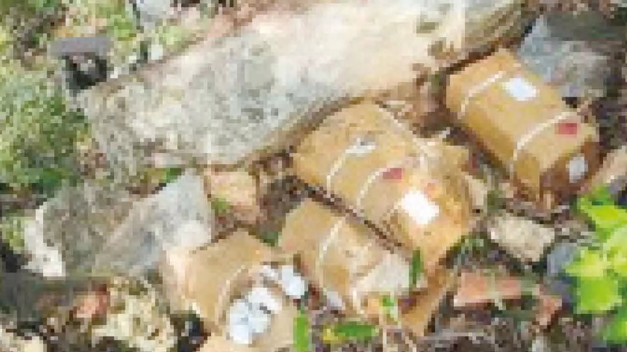 Explosives looted by Maoists recovered Explosives looted by Maoists recovered