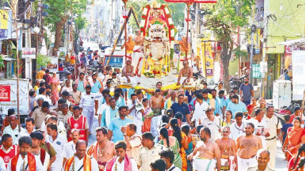 Govindaraja Brahmotsavams: Lord rides on Simha Vahanam Govindaraja Brahmotsavams: Lord rides on Simha Vahanam