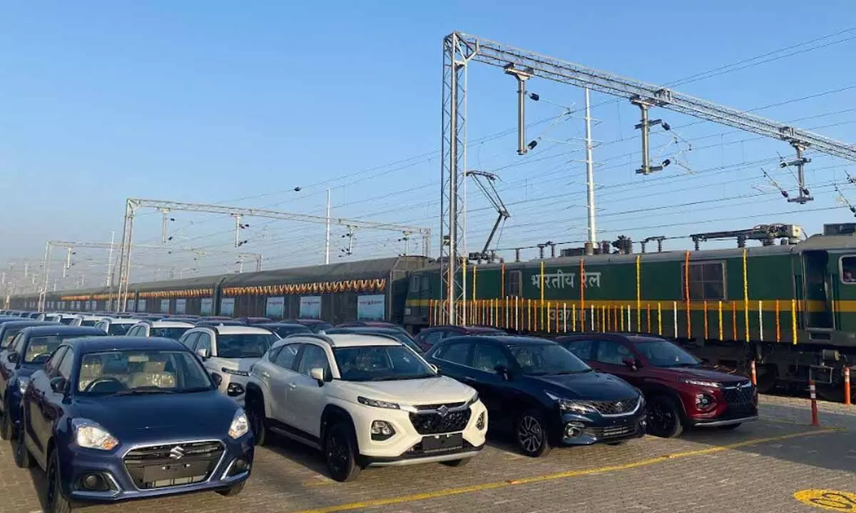 Maruti Suzuki has dispatched over 5 lakh (half a million) vehicles through Indian Railways in FY 2024-25 – A new record in Green Logistics Maruti Suzuki has dispatched over 5 lakh (half a million) vehicles through Indian Railways in FY 2024-25 – A new record in Green Logistics