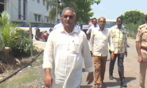 Retired IPS Officer AB Venkateswara Rao Takes LawCET Exam