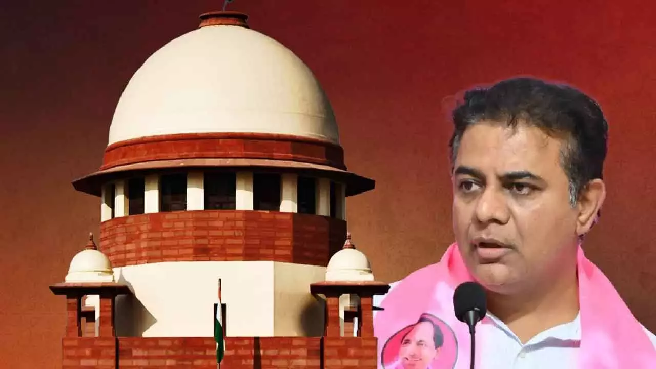 Supreme Court slaps notice on KTR over alleged Musi scam Supreme Court slaps notice on KTR over alleged Musi scam