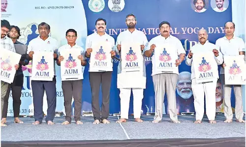 Vizag MP exhorts people to practice yoga for a healthier life