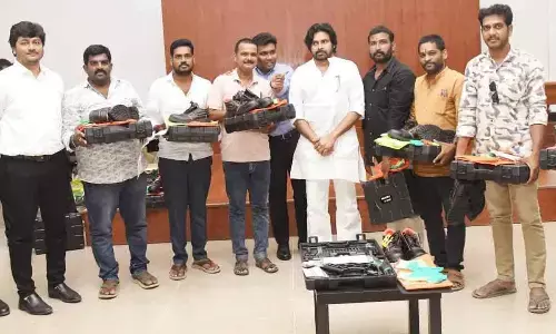 Safety kits distributed to electricians of Pithapuram