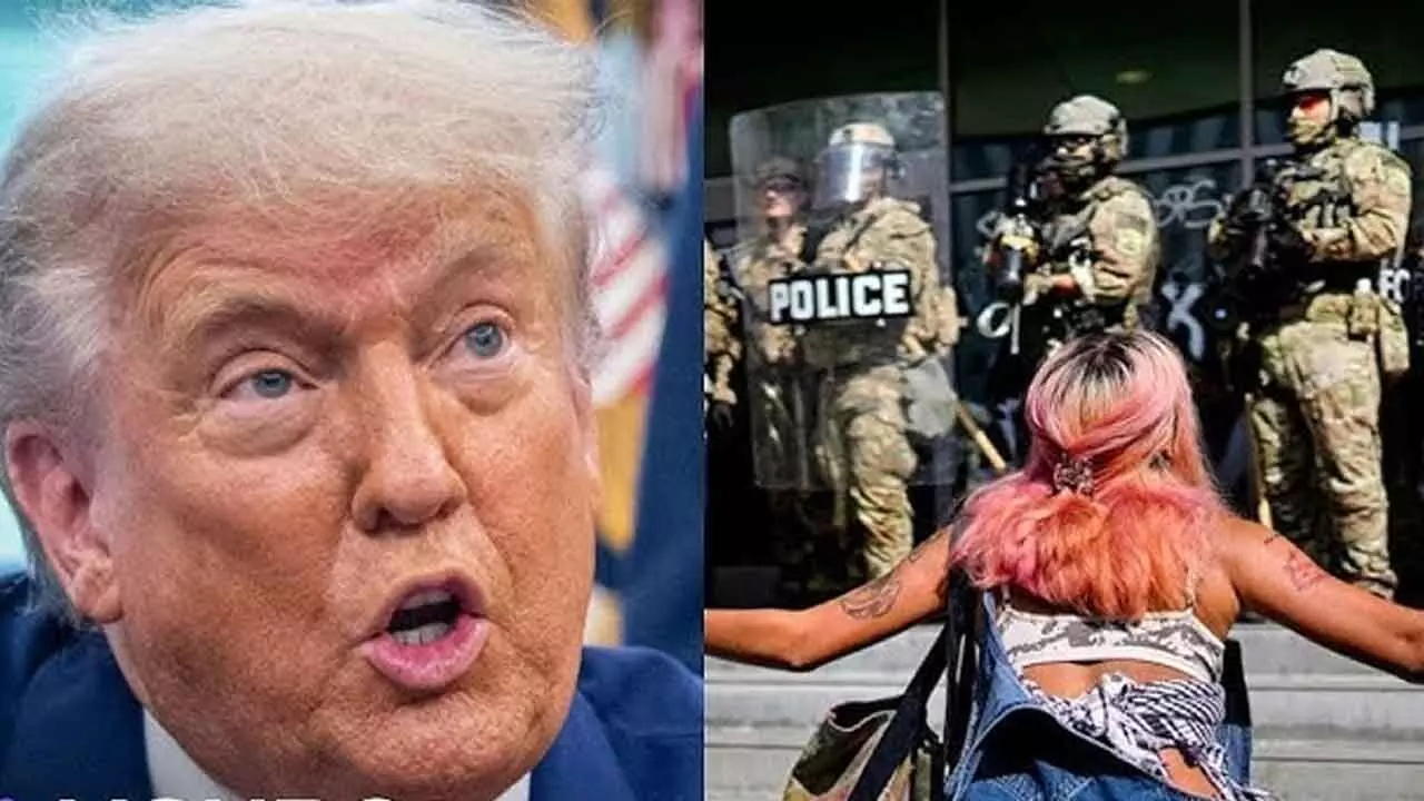 LA protests an assault on peace & order: Trump LA protests an assault on peace & order: Trump