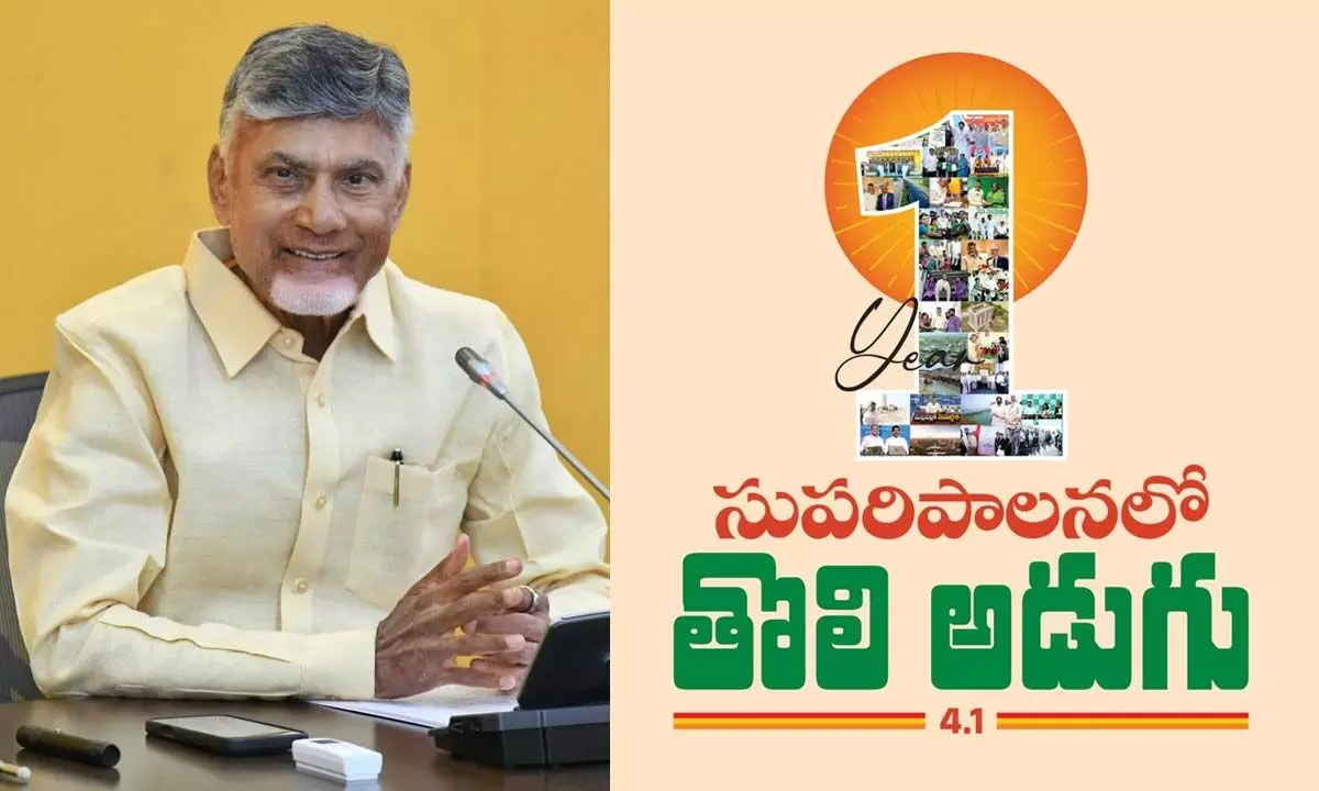 AP CM Chandrababu tweets on one year of govt. highlights achievements AP CM Chandrababu tweets on one year of govt. highlights achievements