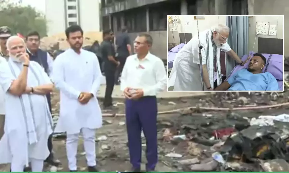 Air India plane crash: PM Modi visits Ahmedabad Civil Hospital, meets injured Air India plane crash: PM Modi visits Ahmedabad Civil Hospital, meets injured