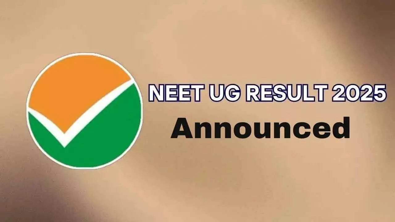 NEET UG 2025 results announced, check the link here NEET UG 2025 results announced, check the link here
