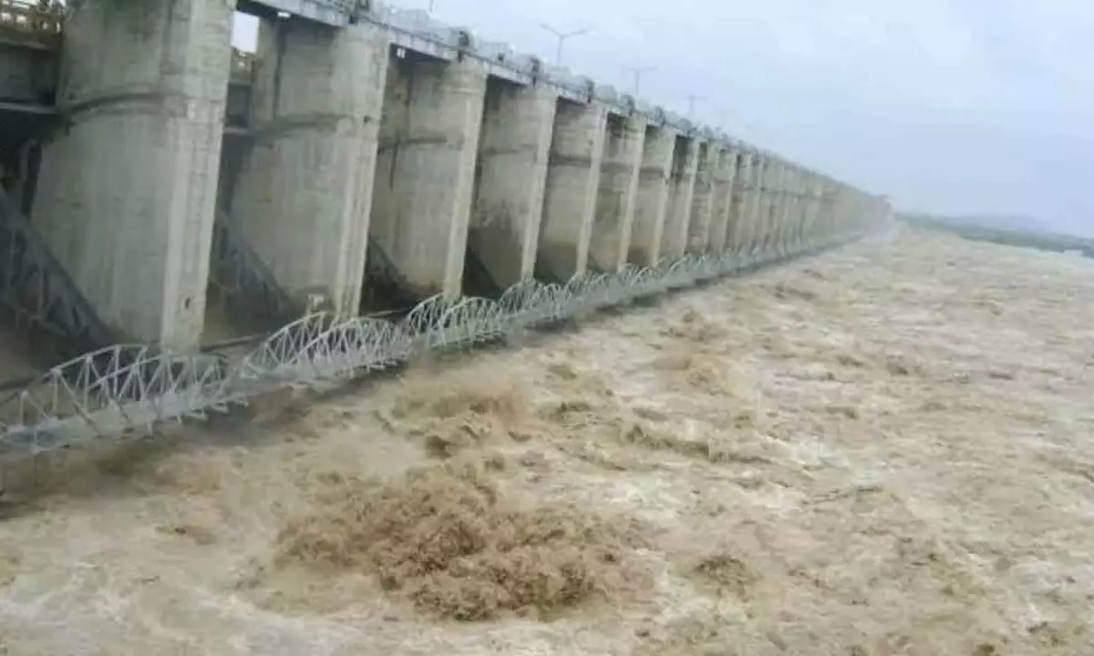 PJP Dam Records Heavy Inflows; Power Generation Peaks with 34,772 Cusecs Discharge PJP Dam Records Heavy Inflows; Power Generation Peaks with 34,772 Cusecs Discharge