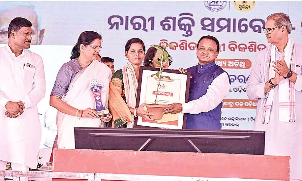 BJP respects nari shakti, says Majhi BJP respects nari shakti, says Majhi