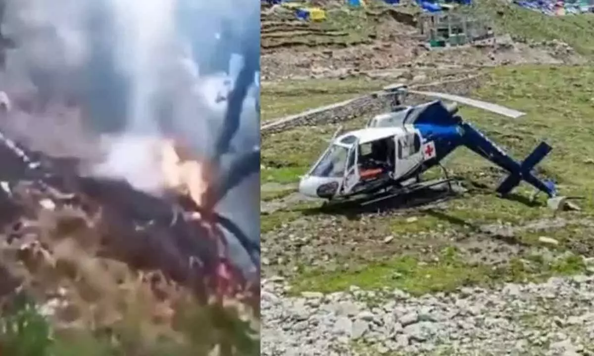 Fatal Helicopter Accident Claims Seven Lives In Uttarakhand Pilgrimage Route Fatal Helicopter Accident Claims Seven Lives In Uttarakhand Pilgrimage Route