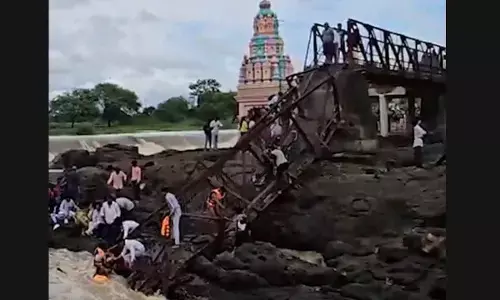 Several people missing as bridge collapses in Pune