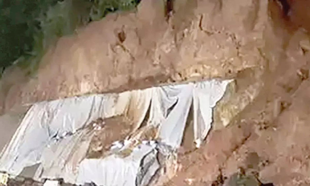 Landslide disrupts traffic on NH-169