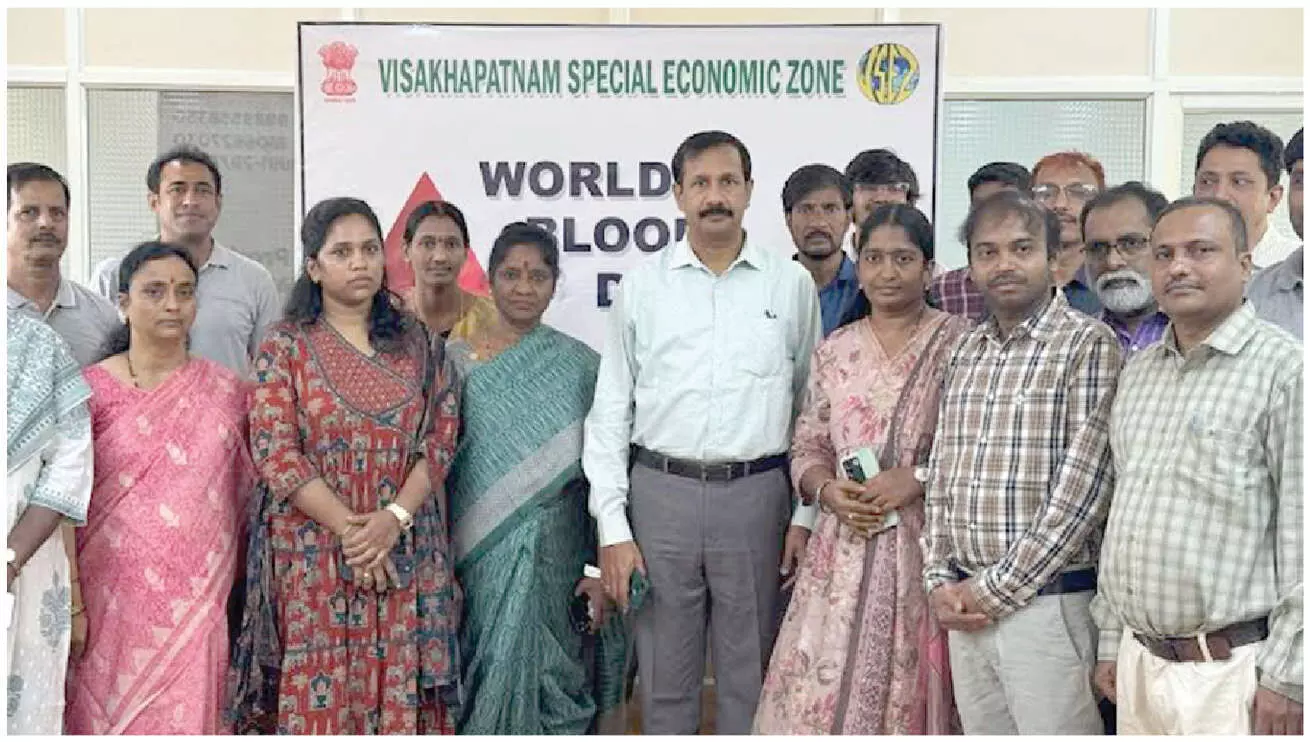 VSEZ organises blood donation camp