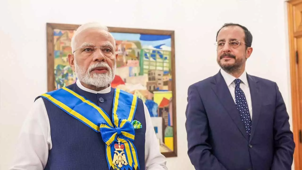 PM conferred with Cyprus highest civilian honour