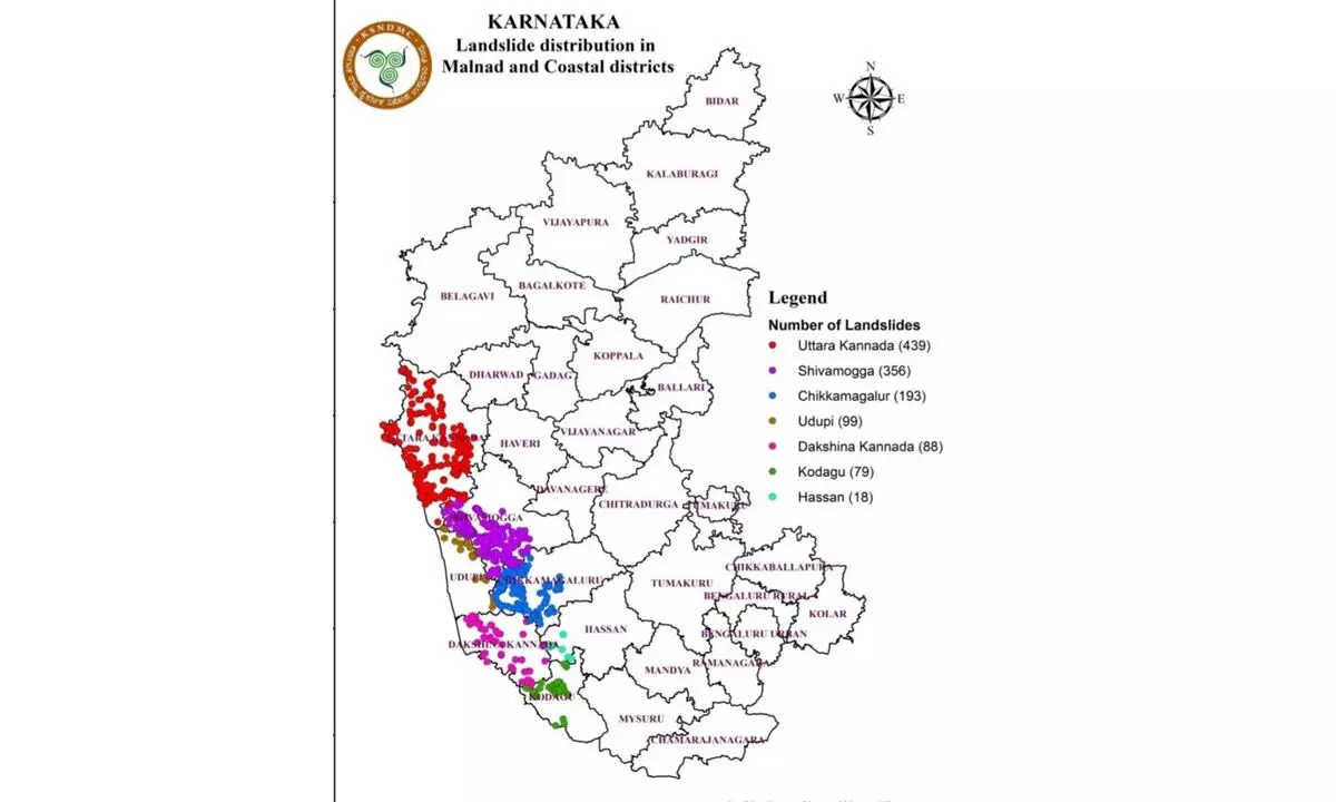 Over 31,000 Sq Km in Karnataka Vulnerable to Landslides, Warns State Revenue Department Over 31,000 Sq Km in Karnataka Vulnerable to Landslides, Warns State Revenue Department