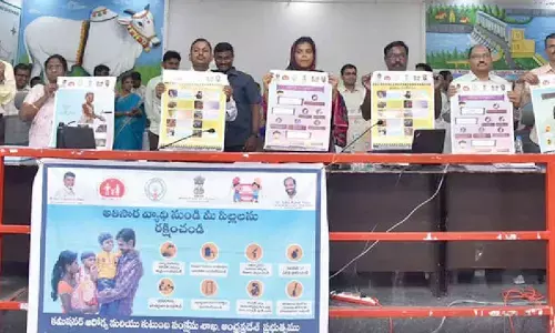 Prakasam collector releases‘Stop Diarrhoea’ campaign poster