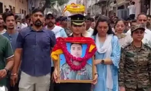 Last rites of pilot Rajveer Singh performed in Jaipur as emotional tributes poured in