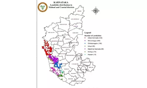 Over 31,000 Sq Km in Karnataka Vulnerable to Landslides, Warns State Revenue Department