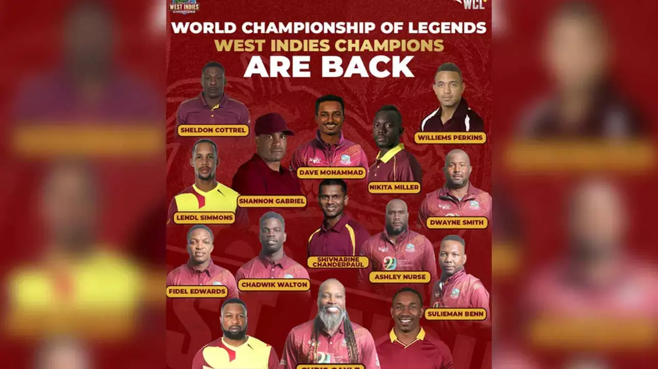 WCL 2025: Gayle, Pollard & Bravo lead star-studded comeback for West Indies Champions