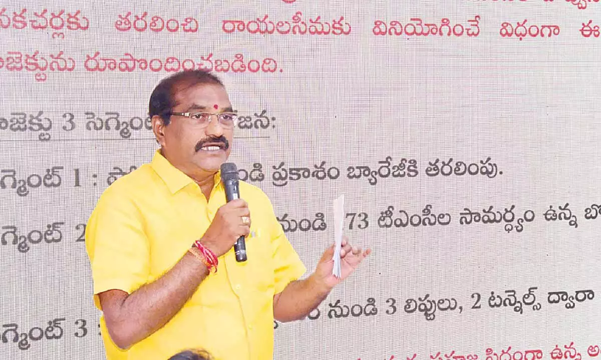 Banakacherla project will be as per Centre’s rules: Nimmala Banakacherla project will be as per Centre’s rules: Nimmala