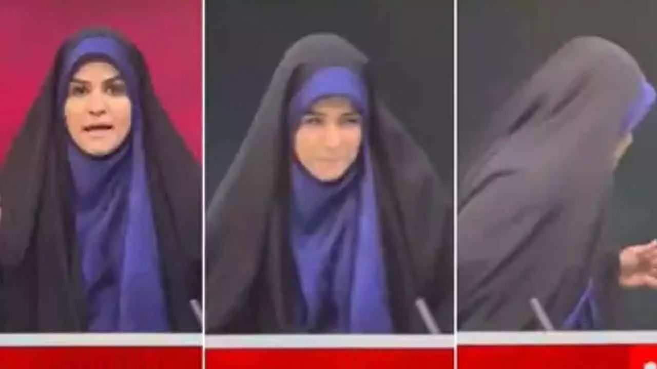 Anchor runs off camera as Israeli airstrikes hit Iranian state TV Anchor runs off camera as Israeli airstrikes hit Iranian state TV