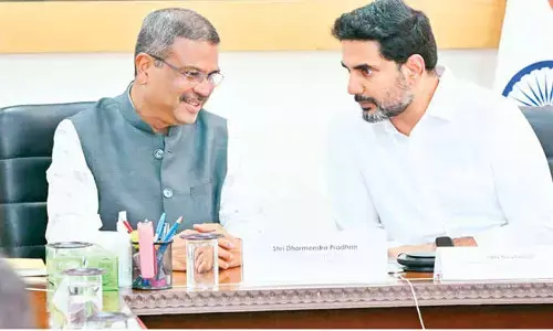 Lokesh meets V-P, 4 Union ministers