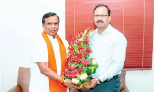 MLA Dhanpal meets Collector