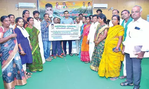Subsidised agricultural machinery distributed to farmers in Sathya Sai dist
