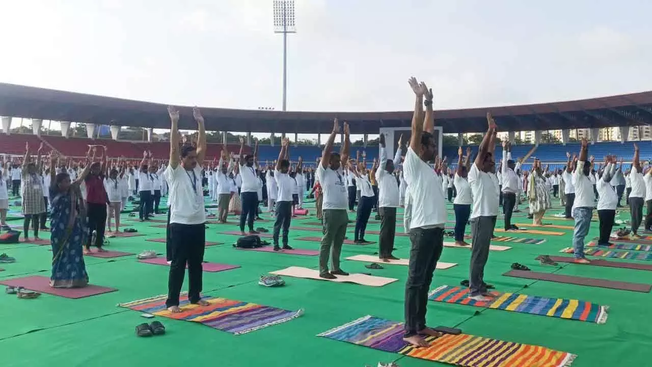 TG gears up for Yoga Day celebrations today TG gears up for Yoga Day celebrations today