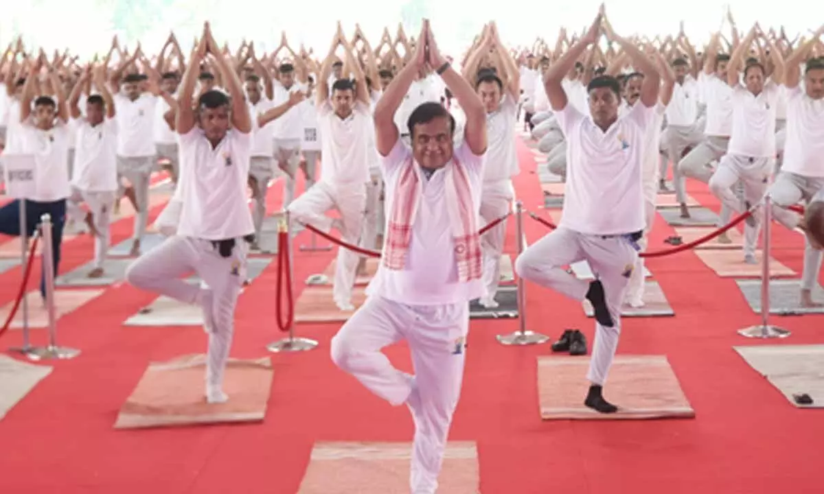 Guvs, CMs and political leaders join Yoga Day celebrations in Northeast Guvs, CMs and political leaders join Yoga Day celebrations in Northeast