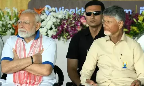 PM arrives in Visakhapatnam for IYD 2025