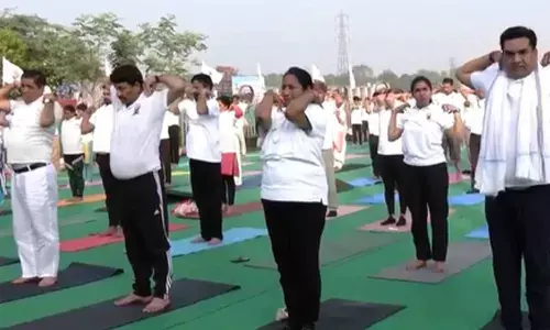 Delhi CM Rekha Gupta participates in Yoga Day event; calls for reviving Yamuna River
