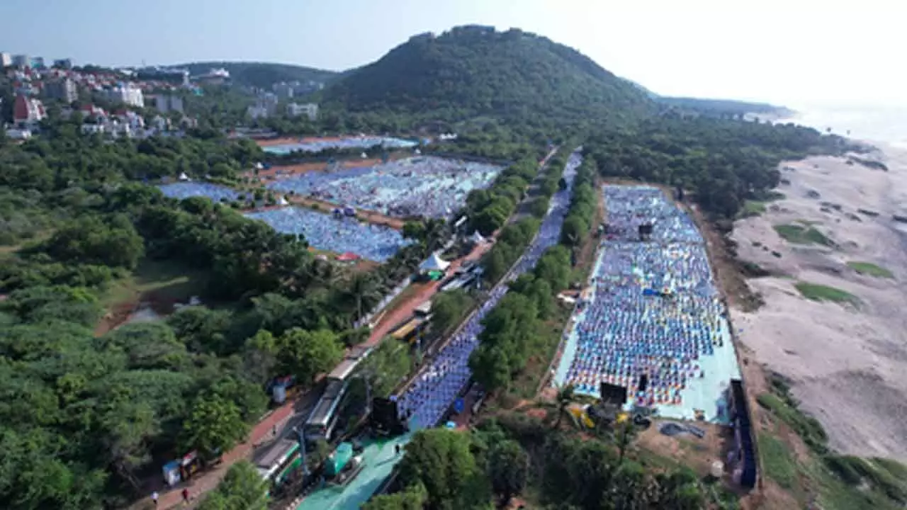 PM Modi compliments people of Andhra Pradesh for record-breaking Yogandhra PM Modi compliments people of Andhra Pradesh for record-breaking Yogandhra