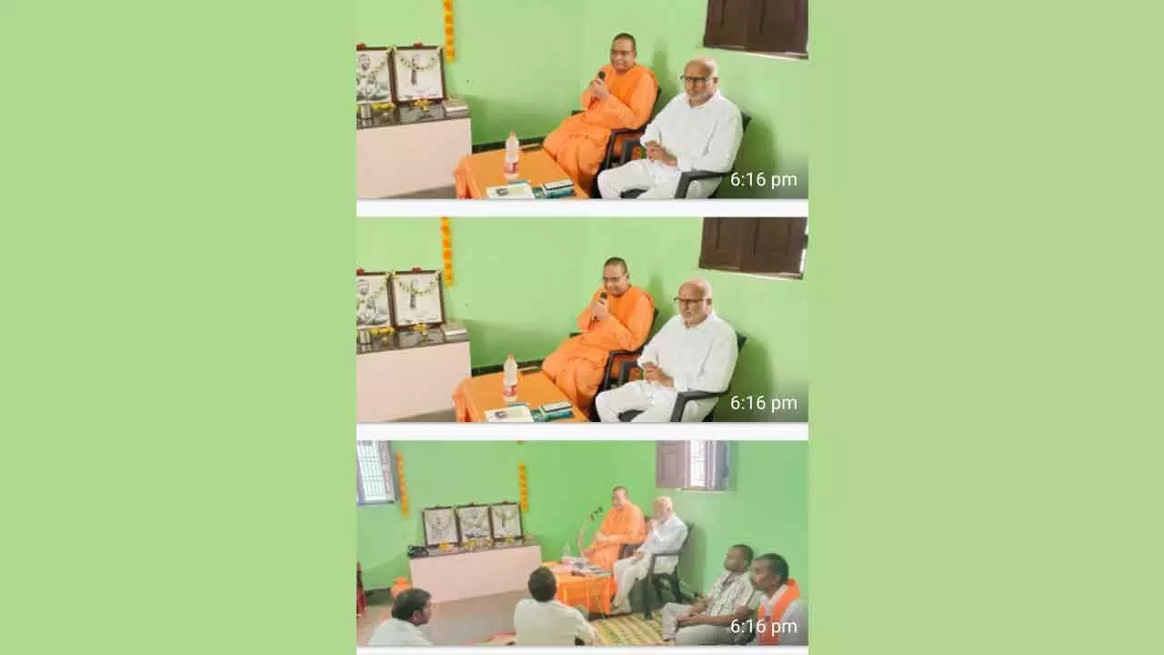 Spirituality Brings Peace of Mind: Swami Tatpadaananda Maharaj Inspires Devotees at Sankaram Spirituality Brings Peace of Mind: Swami Tatpadaananda Maharaj Inspires Devotees at Sankaram