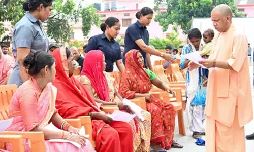 CM Yogi holds Janata Darshan at Gorakhnath temple, assures resolution of issues to over 200 families