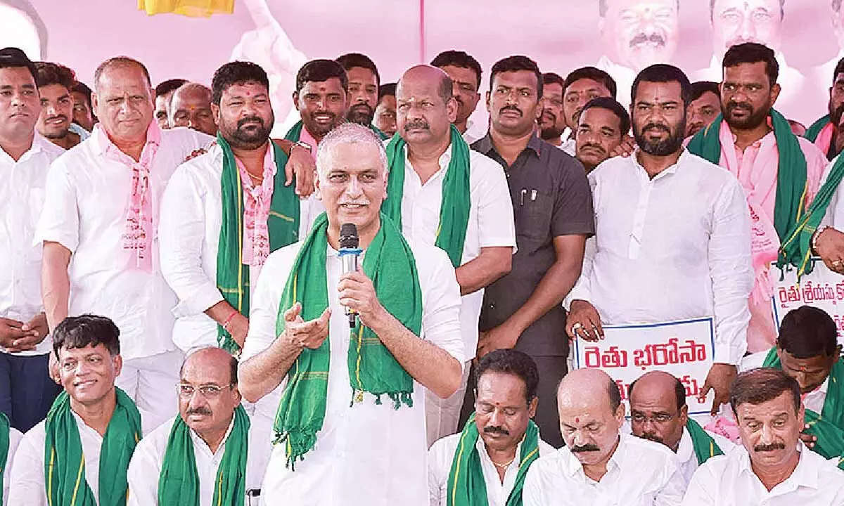 Harish Rao urges govt to release Panchayat Raj funds Harish Rao urges govt to release Panchayat Raj funds