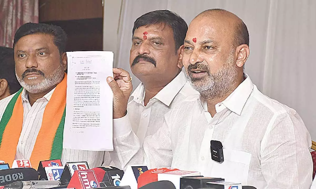 In Modi’s words, KLIP was ATM for KCR family: Bandi Sanjay